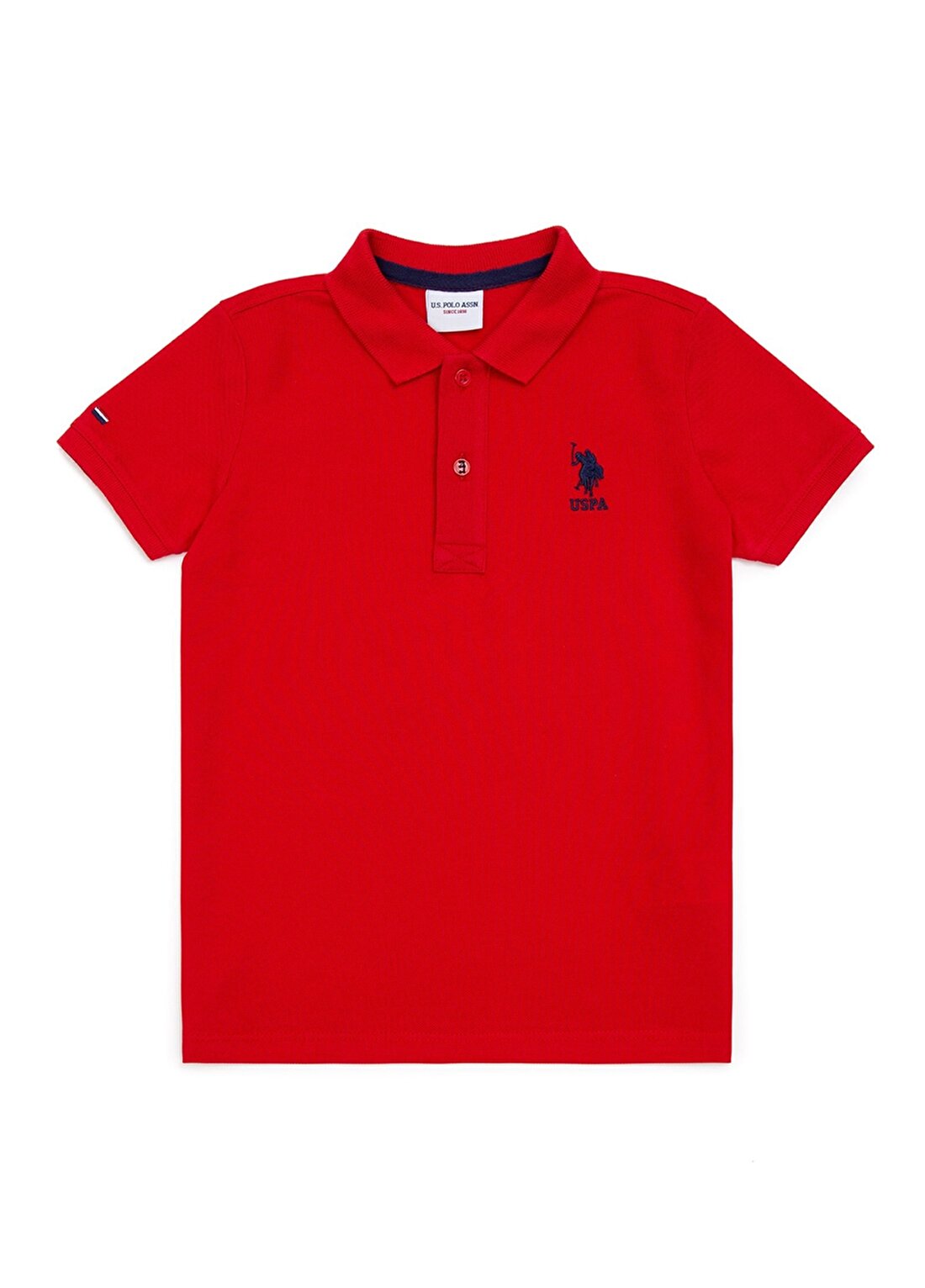 U.S. Polo Assn. Düz Kırmızı Erkek Çocuk Polo T-Shirt TP01IY022 -KIDS