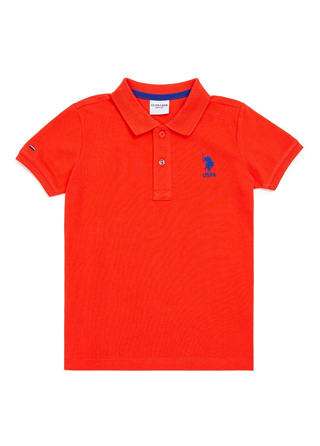 U.S. Polo Assn. Düz Kırmızı Erkek Çocuk Polo T-Shirt TP01IY022 -KIDS