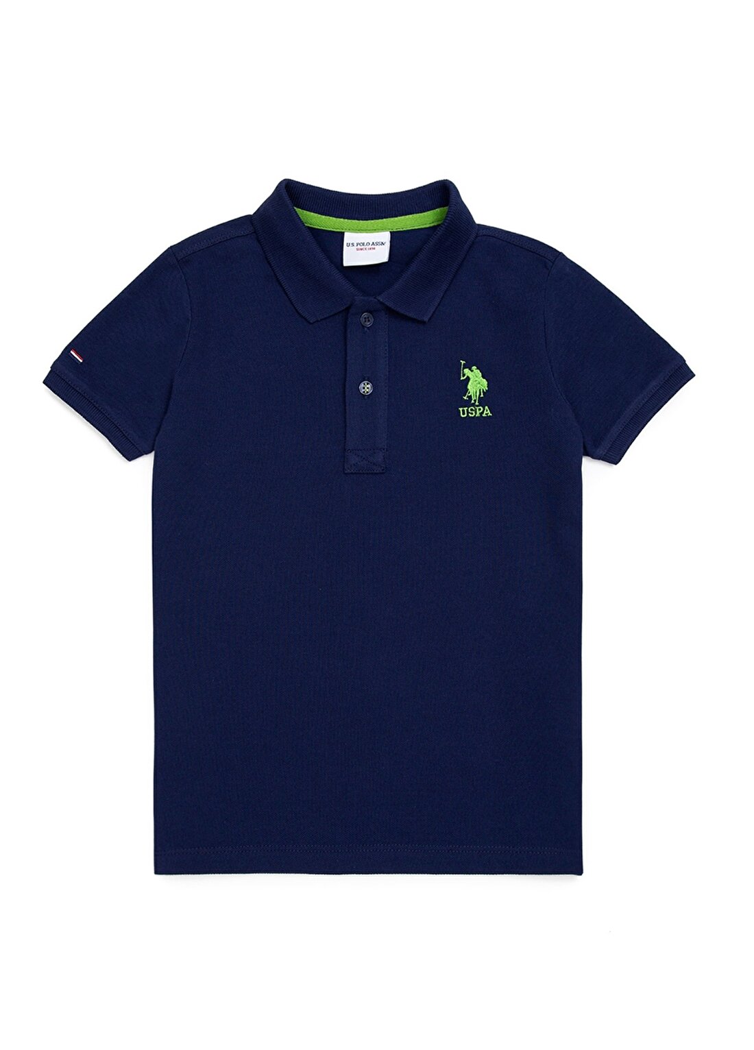 U.S. Polo Assn. Düz Lacivert Erkek Çocuk Polo T-Shirt TP01IY022 -KIDS