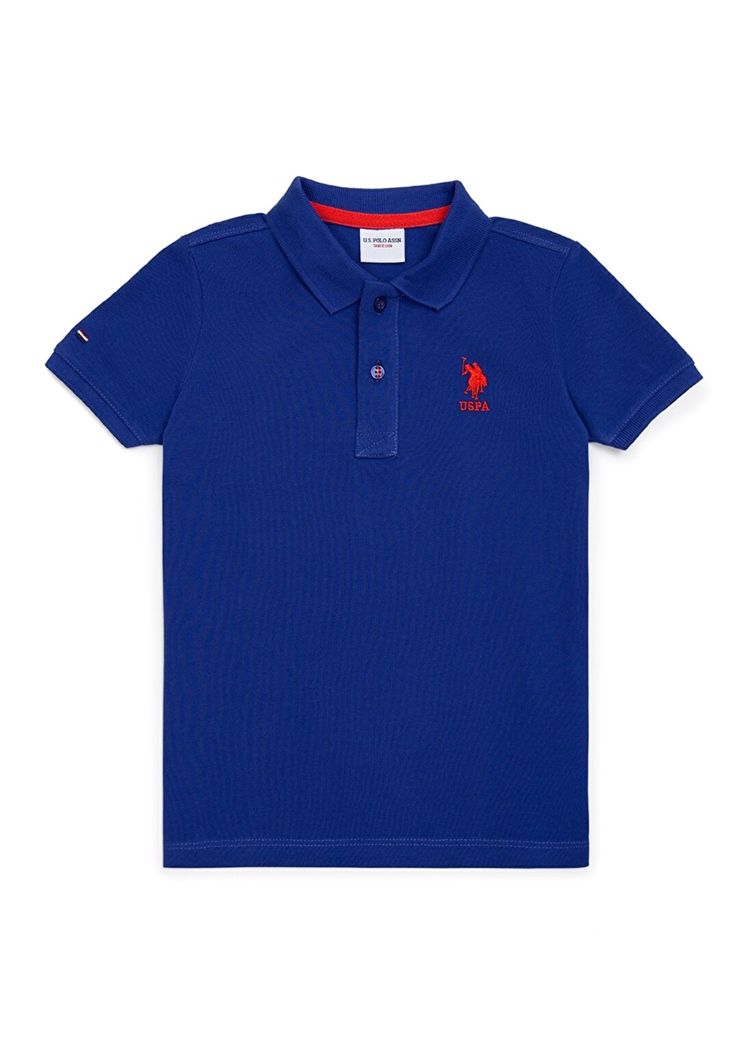 U.S. Polo Assn. Düz Mavi Erkek Çocuk Polo T-Shirt TP01IY022 -KIDS