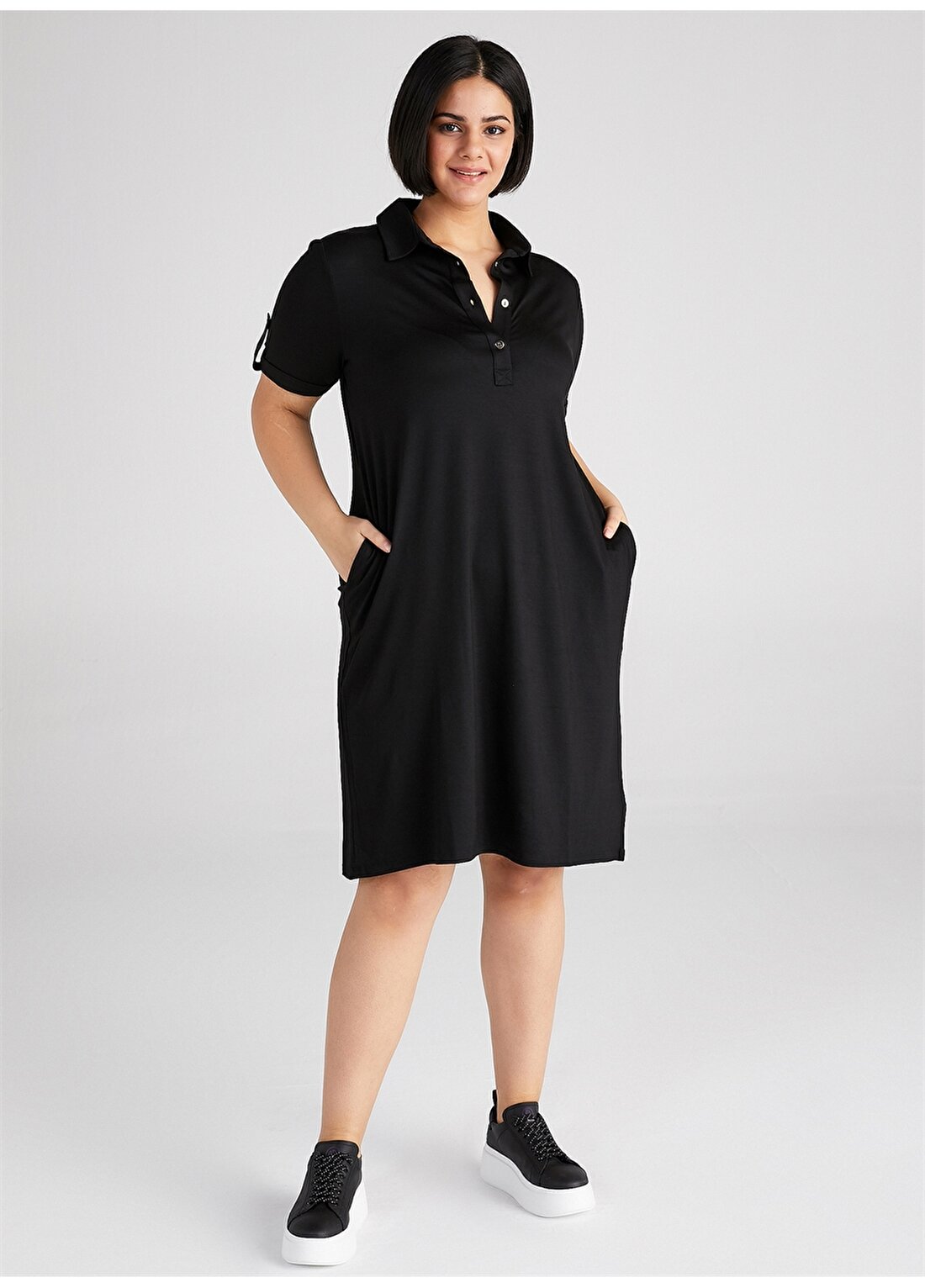 Faik Sönmez Siyah Kadın Elbise - B00070