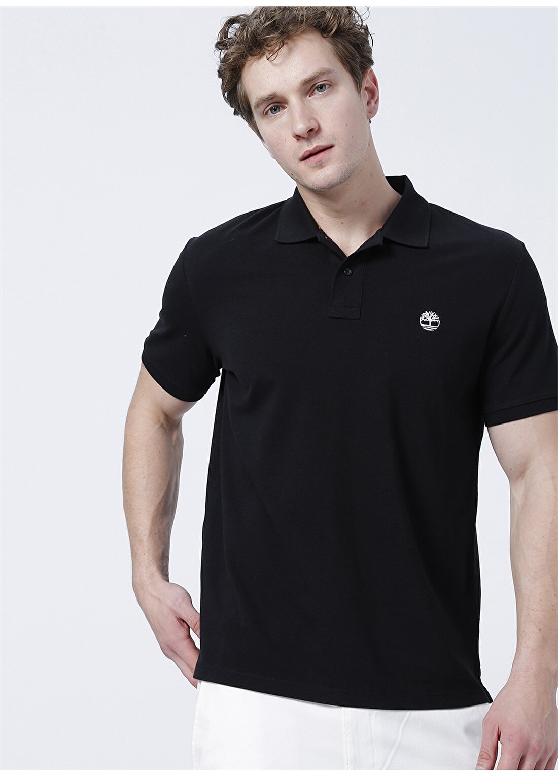 Timberland Düz Siyah Erkek Polo T-Shirt TB0A26N40011 Basic Polo