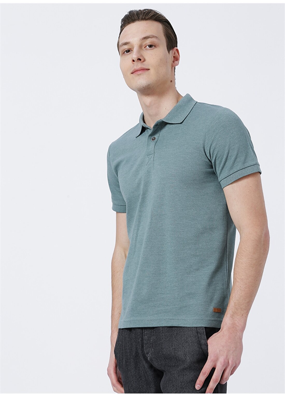 Lee Cooper Düz Yeşil Erkek Polo T-Shirt 222 LCM 242056 MILESS YESIL