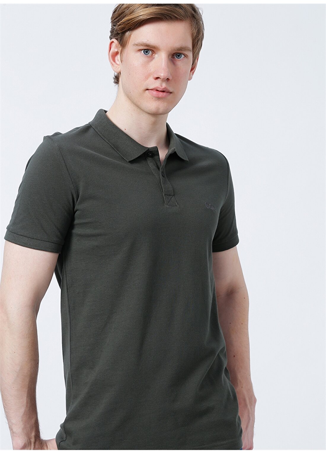 Lee Cooper Pike Açık Yeşil Erkek Polo T-Shirt 222 LCM 242057 TWINS OLIVE
