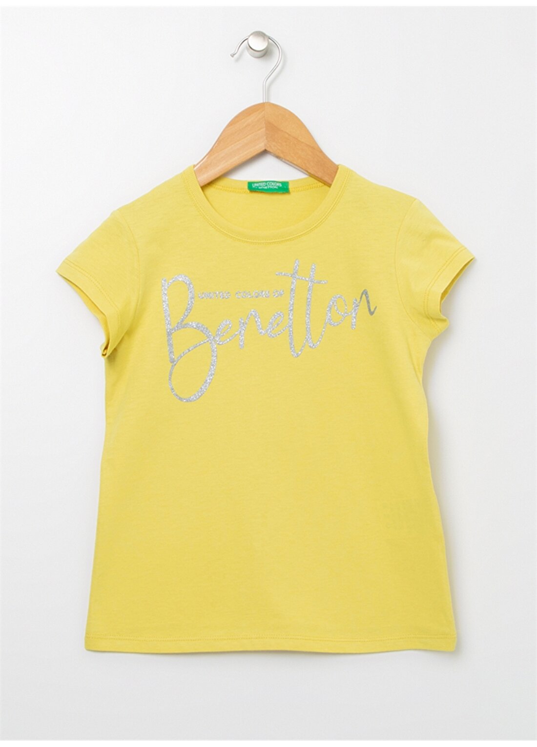 Benetton Açık Yeşil Kız Çocuk T-Shirt 3I1XC101Q