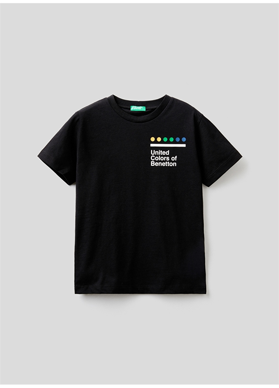 Benetton Siyah Erkek Çocuk T-Shirt 3I1XC100Q