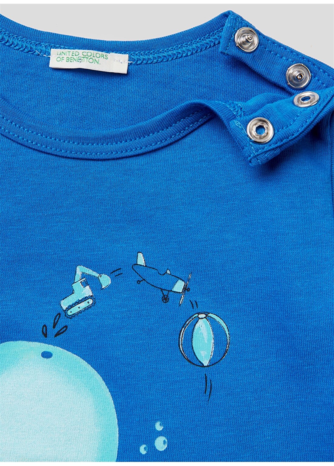 Benetton Koyu Mavi Bebek T-Shirt 3I1XA100E