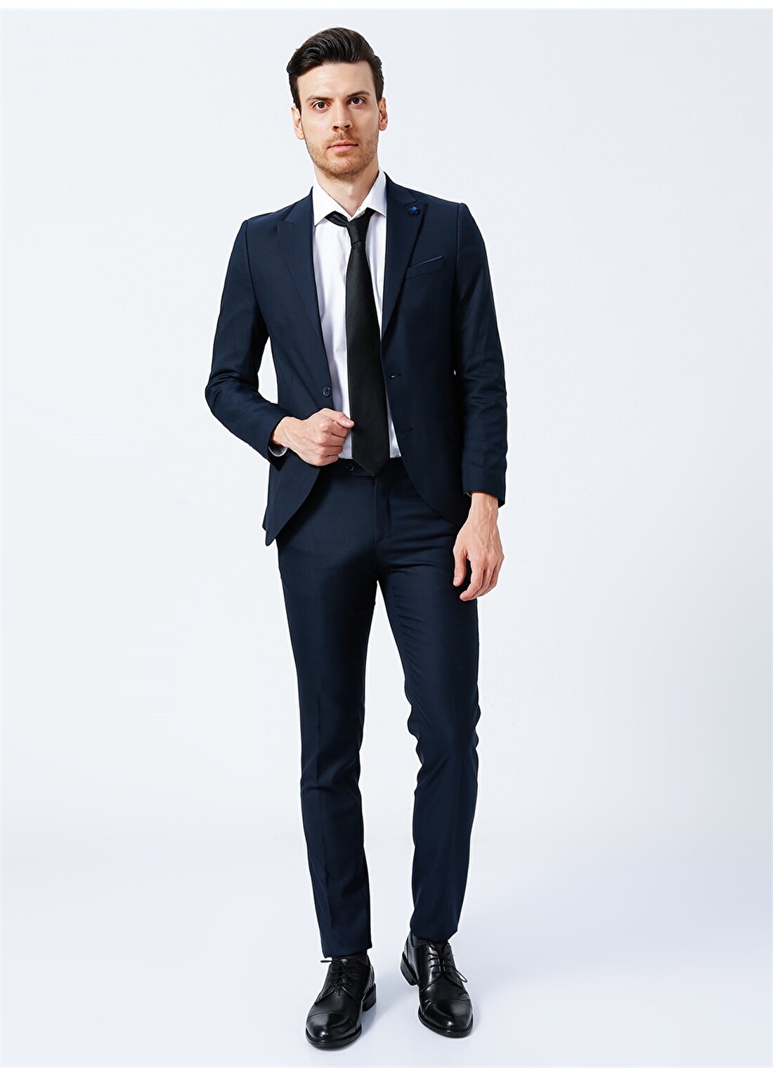 Süvari Normal Bel Slim Fit Mavi Erkek Takım Elbise TK1000600230