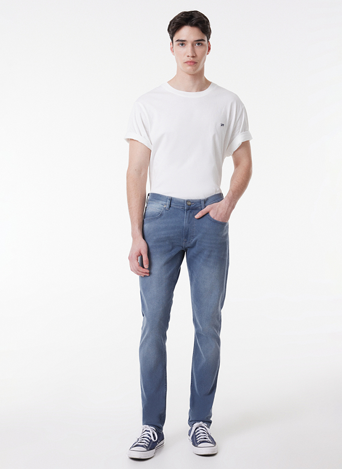 Lee Erkek Normal Bel Slim Tapered Denim Pantolon  L719026UQ_LUKE