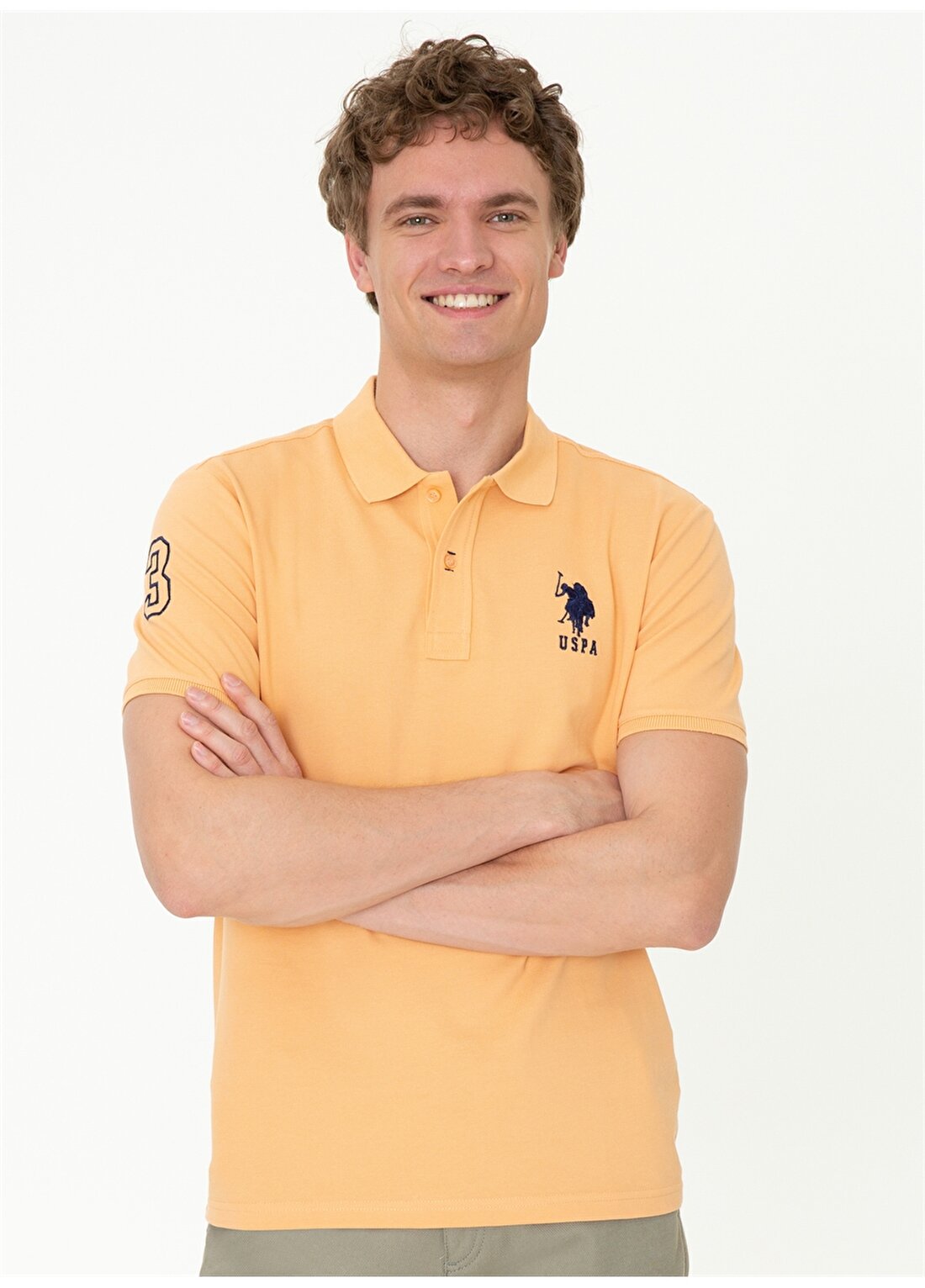 U.S. Polo Assn. G081SZ011.000.1372832 Sarı Erkek T-Shirt