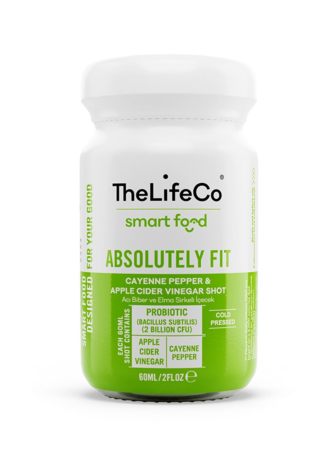 Thelifeco Smartfood Acı Biber Ve Elma Sirkeli İçecek “Absolutely Fit” 60Ml