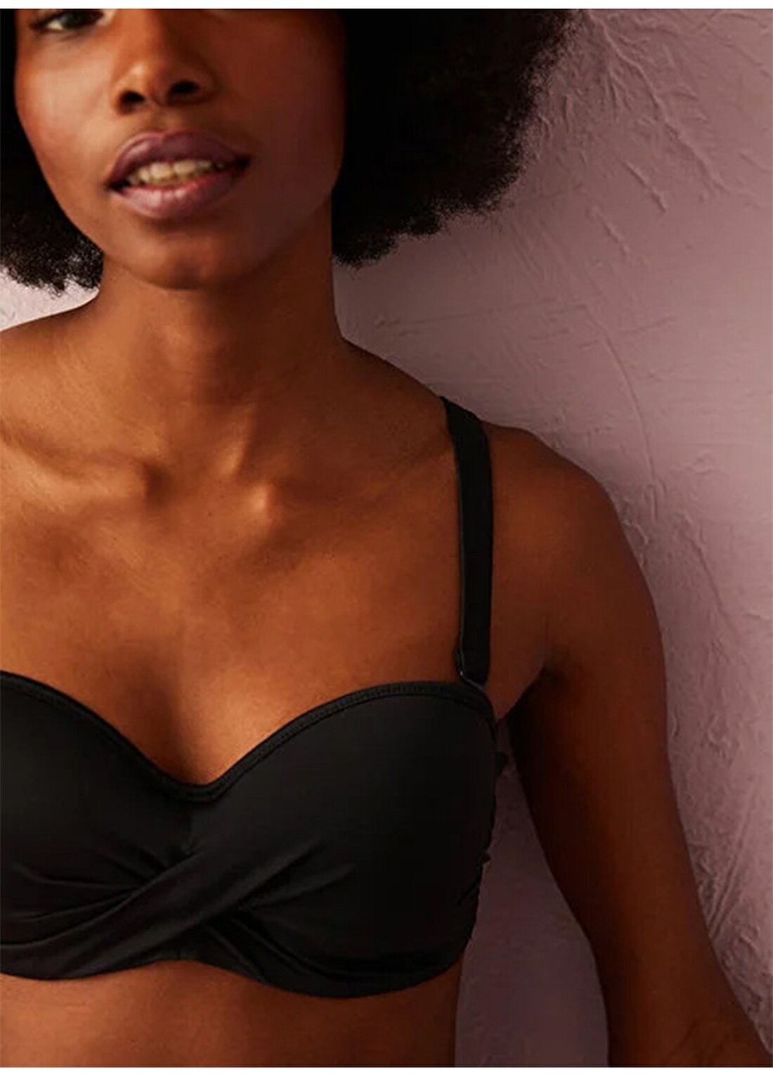 Penti PL7WDCPG22IY Düz Siyah Kadın Bikini Üst