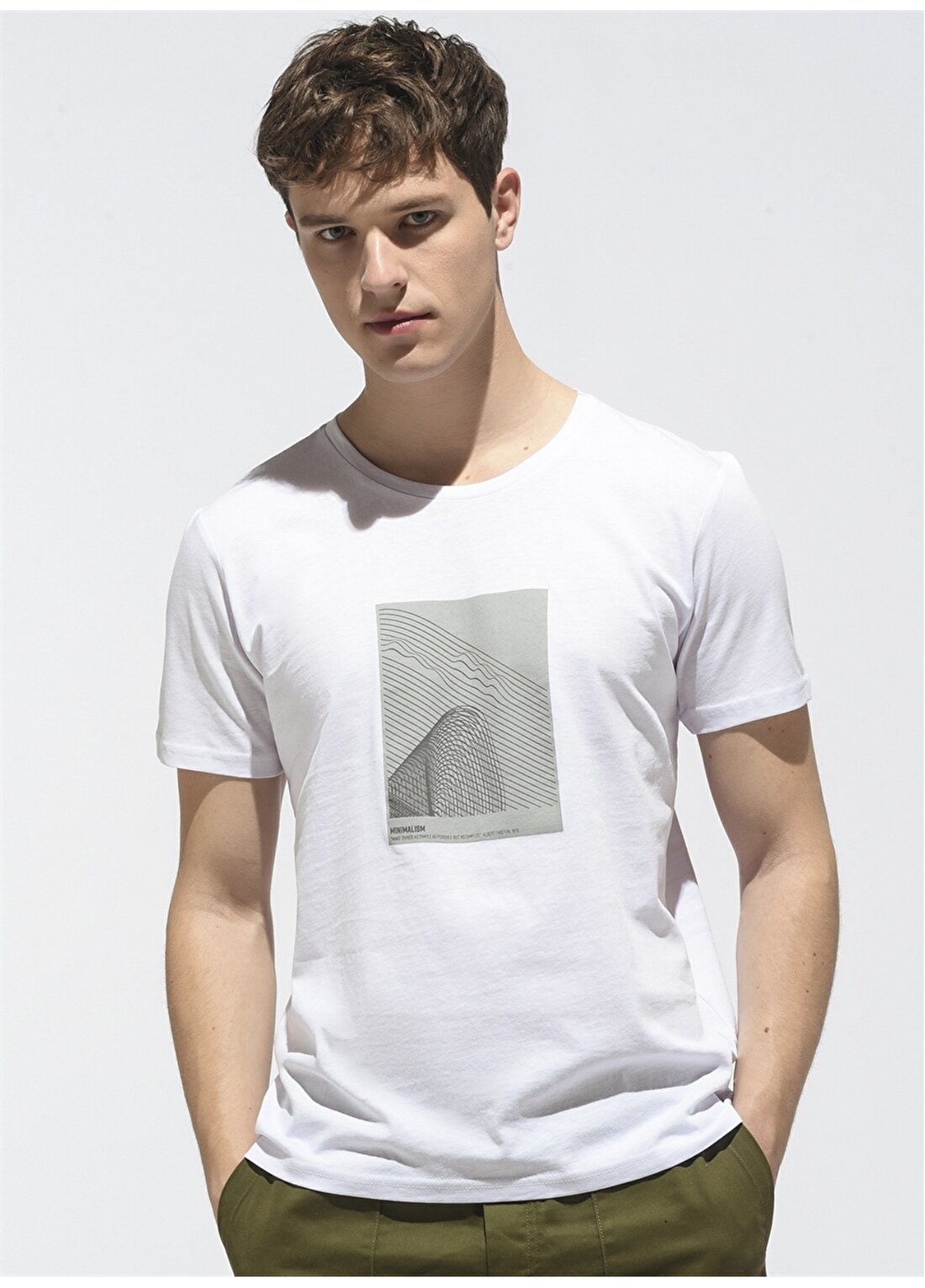 People By Fabrika Beyaz Erkek T-Shirt PFESS22TS0048
