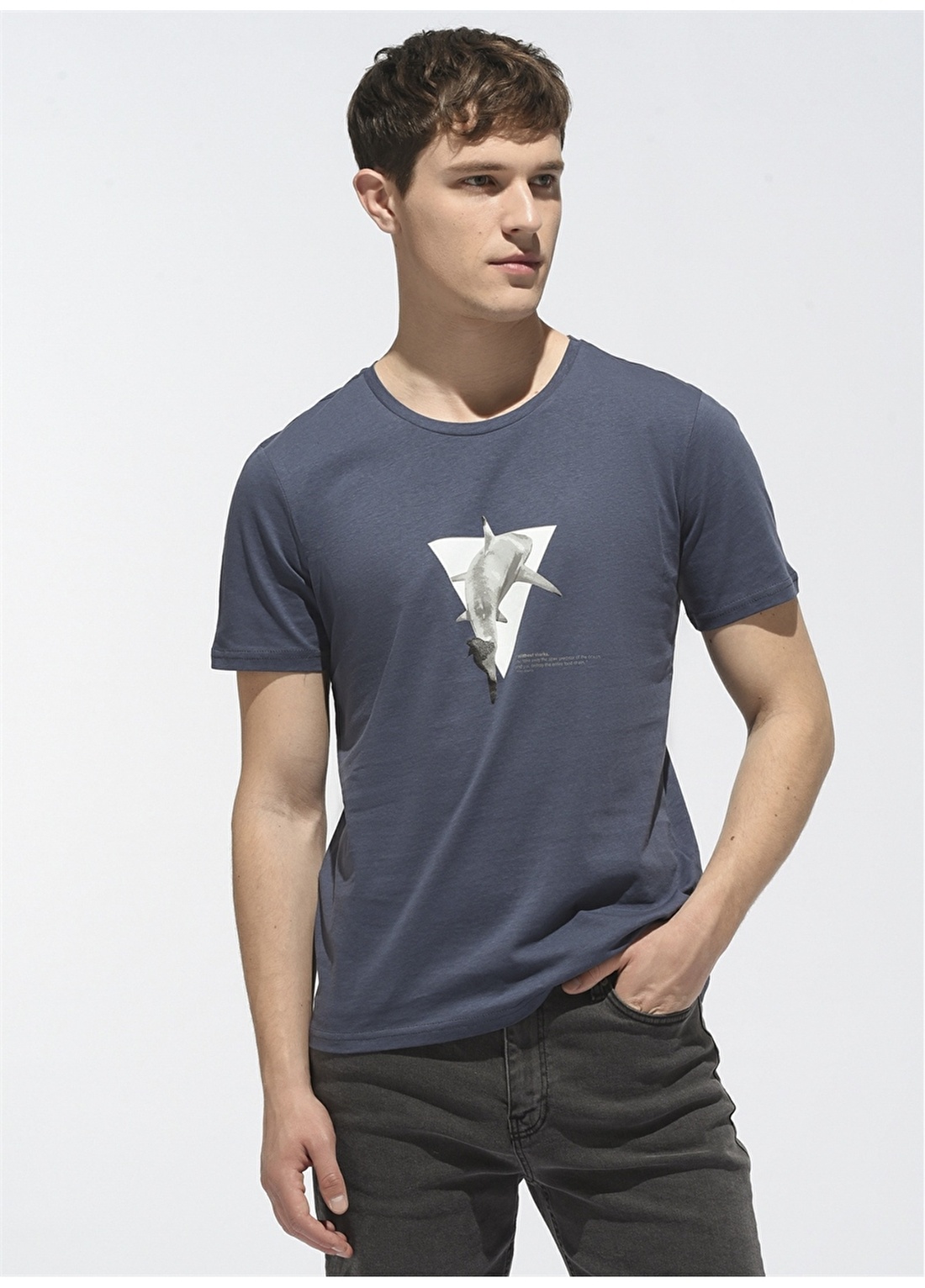 People By Fabrika Füme Erkek T-Shirt PFESS22TS0061