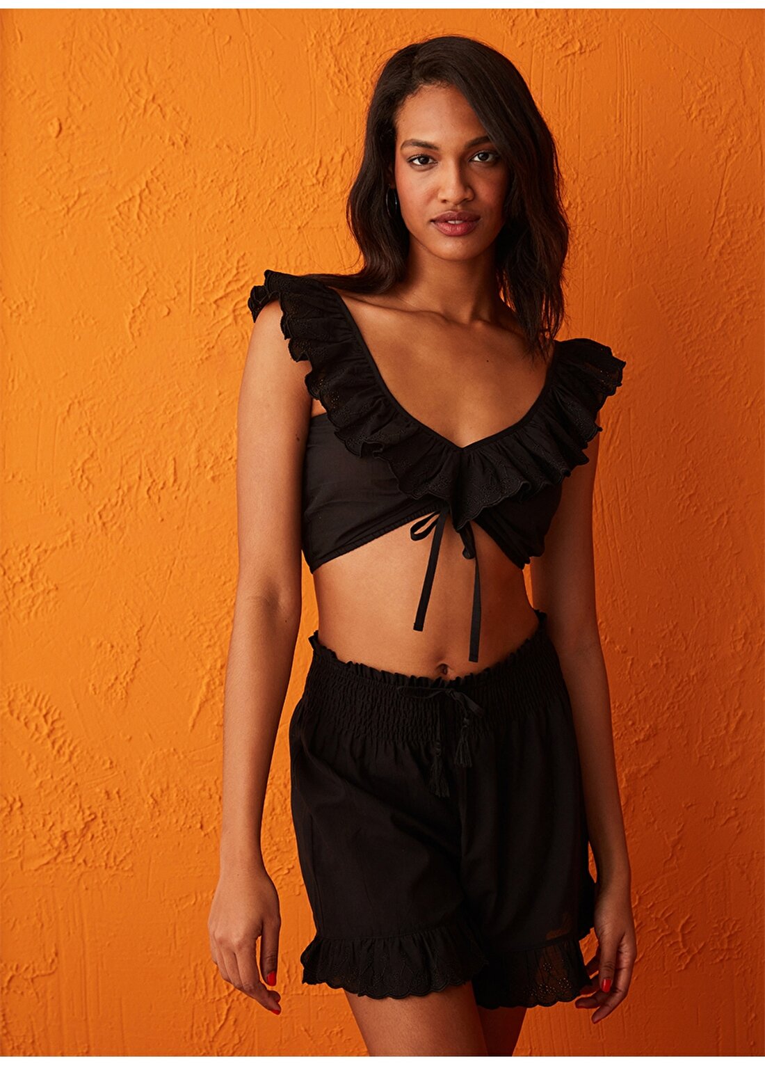 Penti Siyah Kadın Plaj Elbisesi PLFT30B922IY