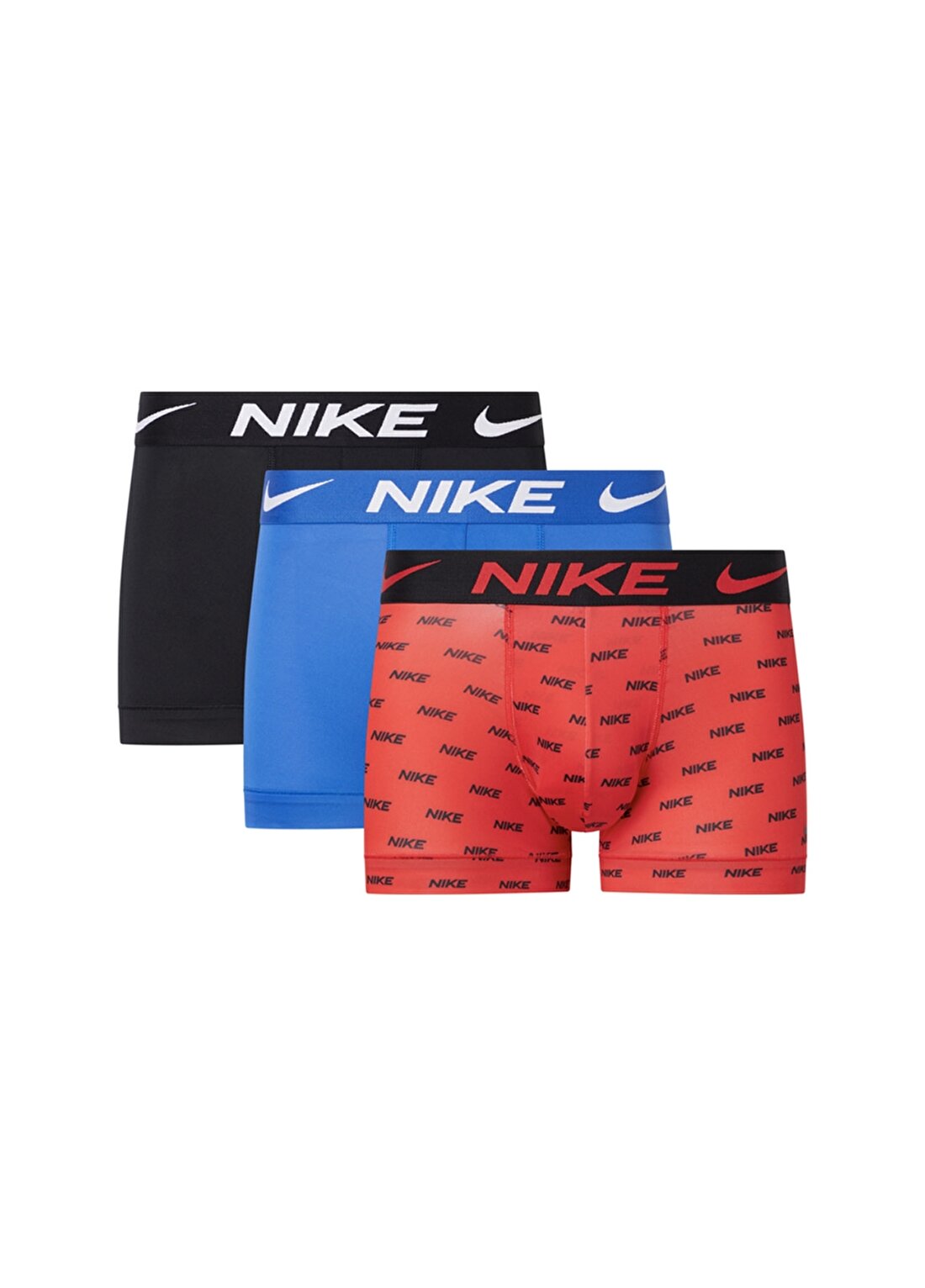 Nike Çok Renkli Erkek 3Lü Boxer 0000KE1156M1K