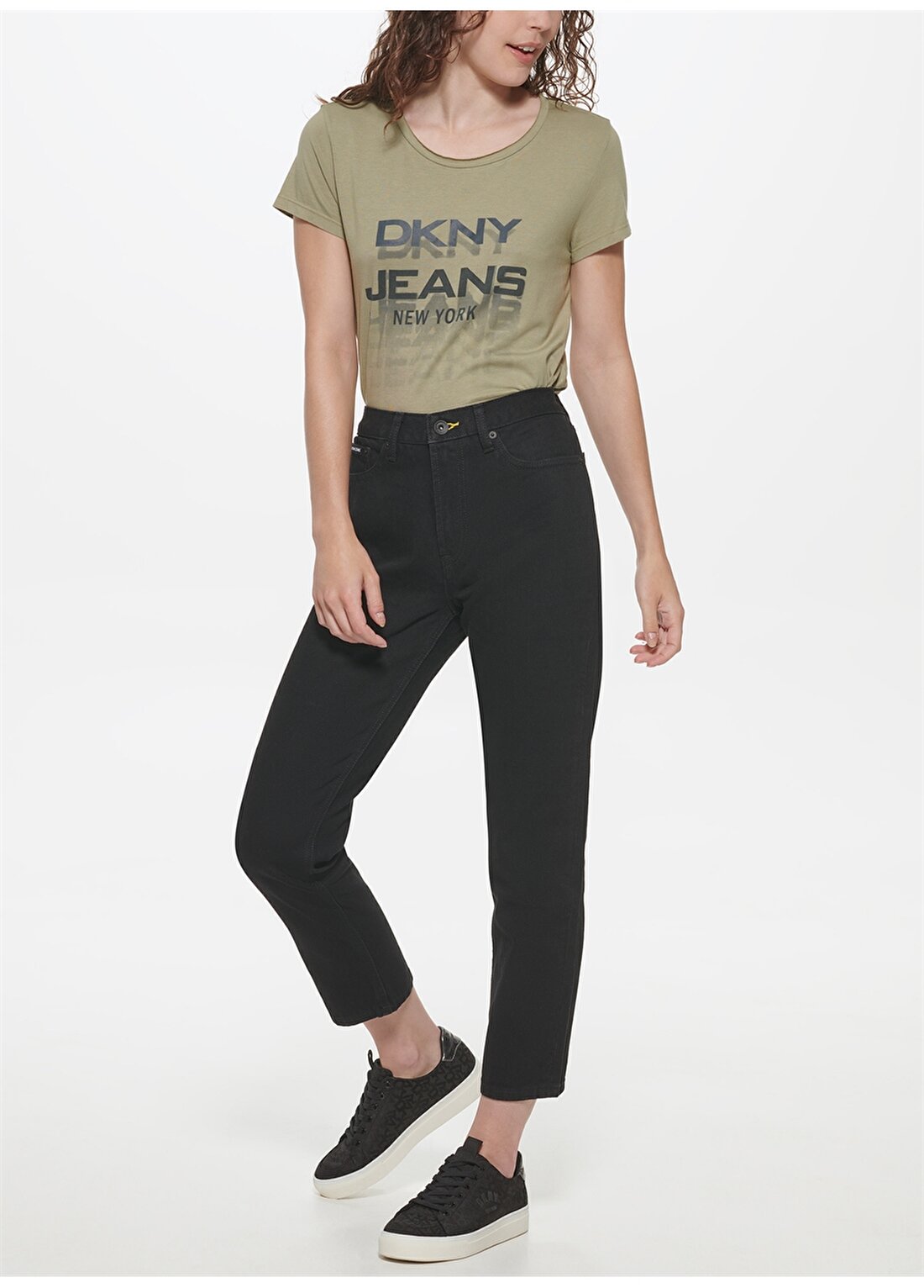 Dkny Jeans Yüksek Bel Straight Paça Regular Straight Kadın Denim Pantolon E1RK1744