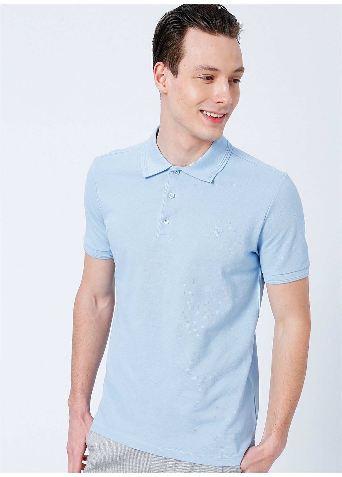 Beymen Business Polo Yaka Açık Mavi Erkek Polo T-Shirt 4B4822200001