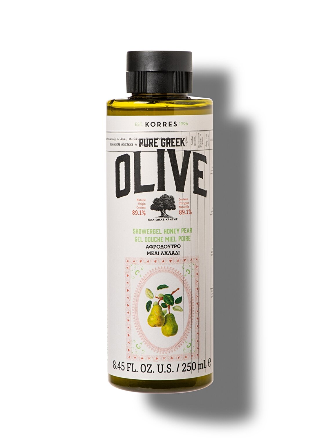 Korres Olive & Honey Pear Showergel 250 Ml