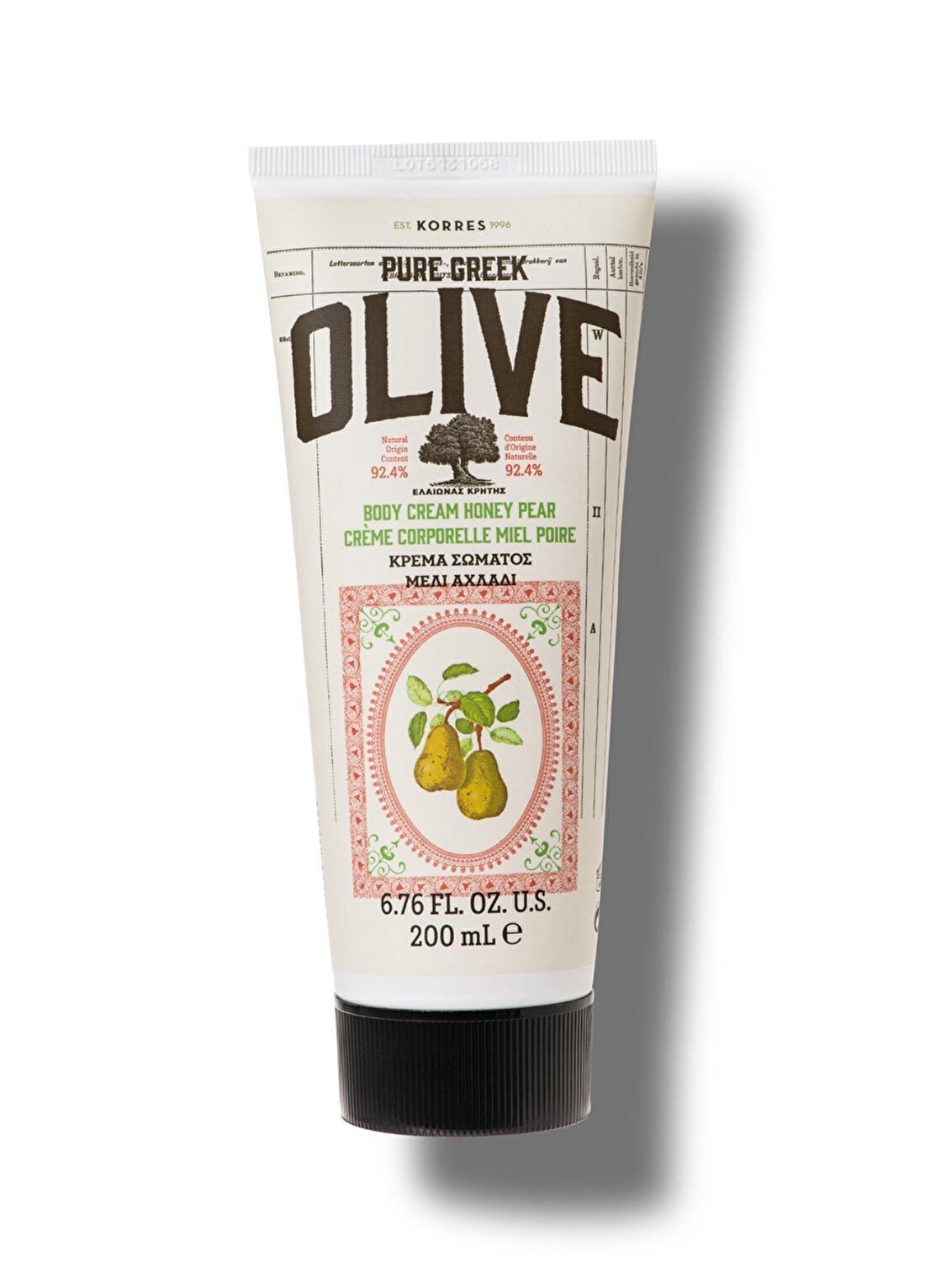 Korres Olive & Honey Pear Body Cream 200 Ml
