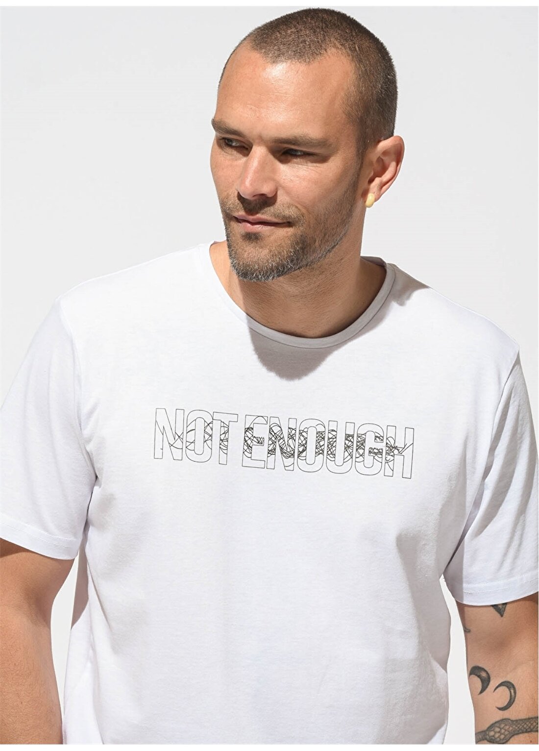 People By Fabrika Beyaz Erkek T-Shirt PFESS22TS0098
