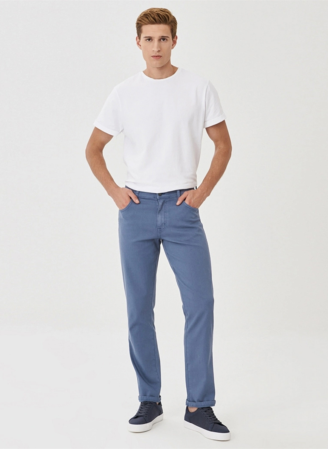 Wrangler Slim Fit  Mavi Erkek Chino Pantolon TEXAS