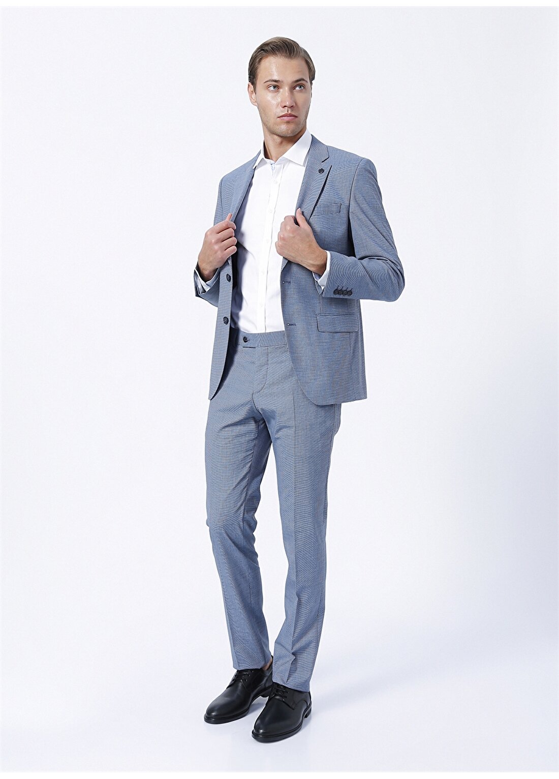Beymen Business Normal Bel Regular Fit Lacivert - Mavi Erkek Takım Elbise 4B3022200010