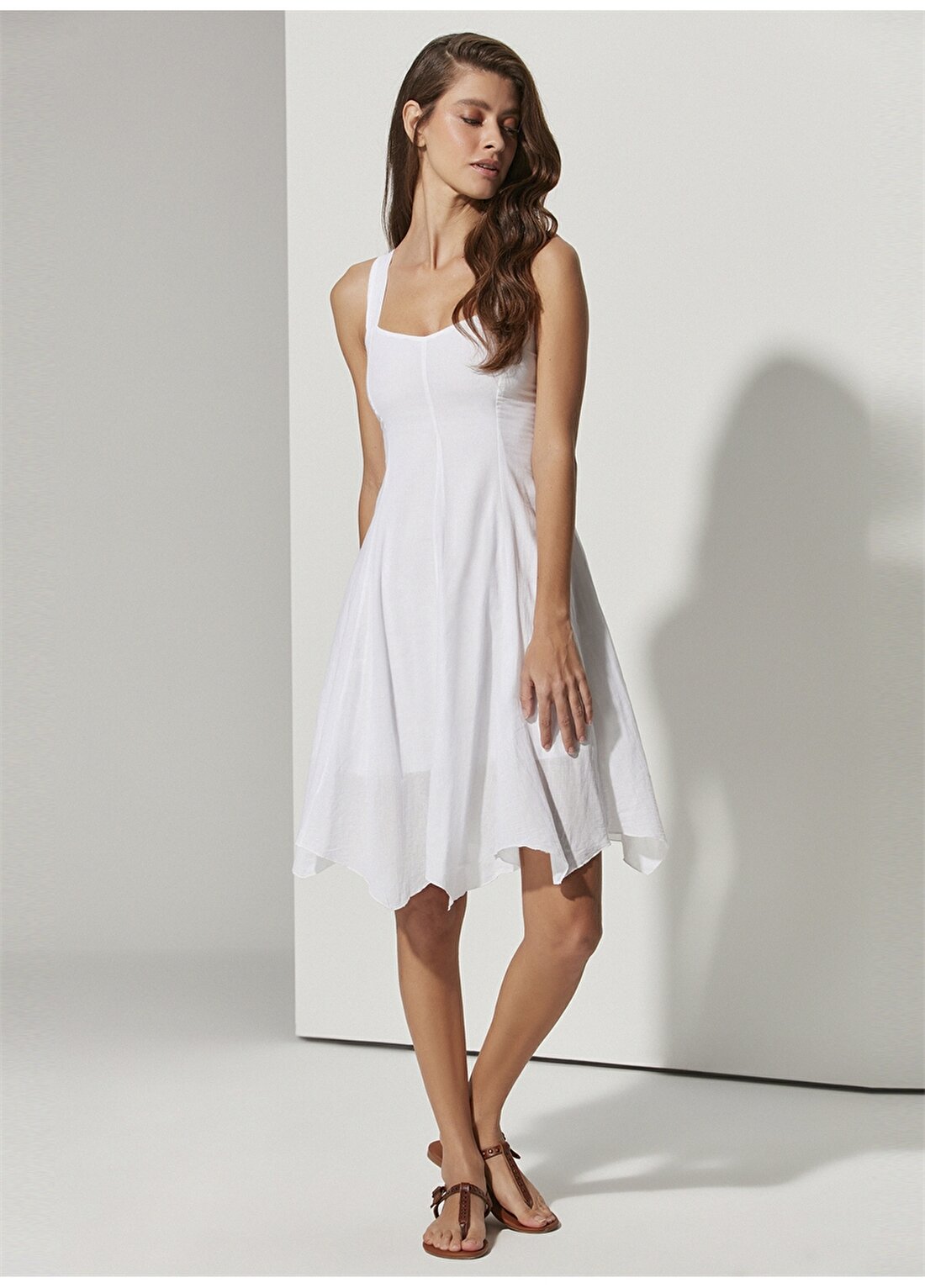 White By Nature Beyaz Kadın Plaj Elbisesi WBN3118-L