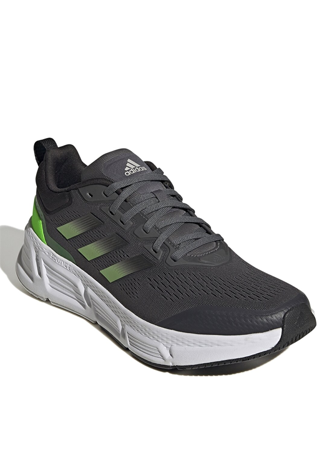 Adidas Gri - Yeşil Erkek Koşu Ayakkabısı GY2262 QUESTAR TD