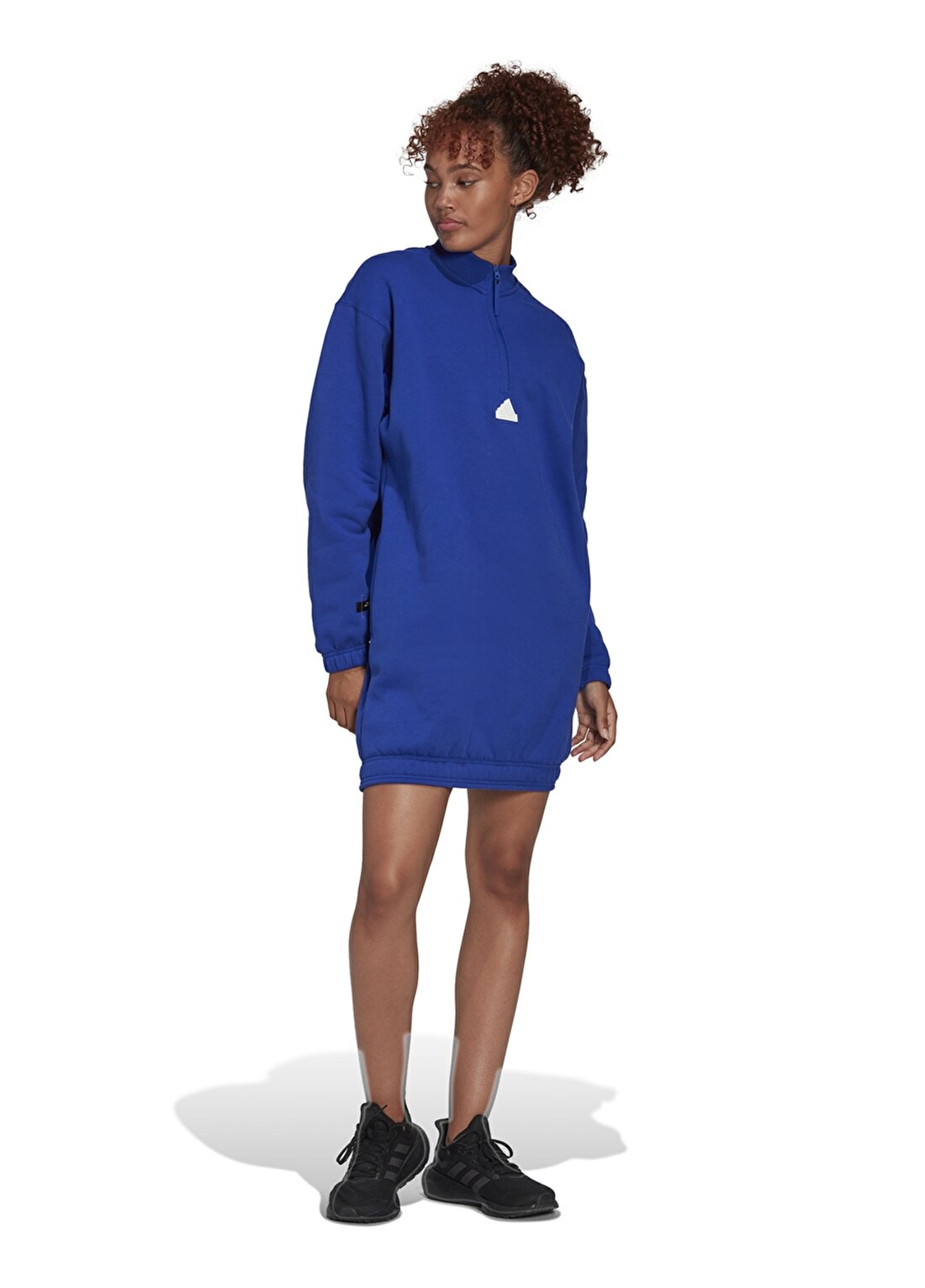 Adidas Düz Mavi Kadın Elbise HM2894 W NEW HLFZP DRS