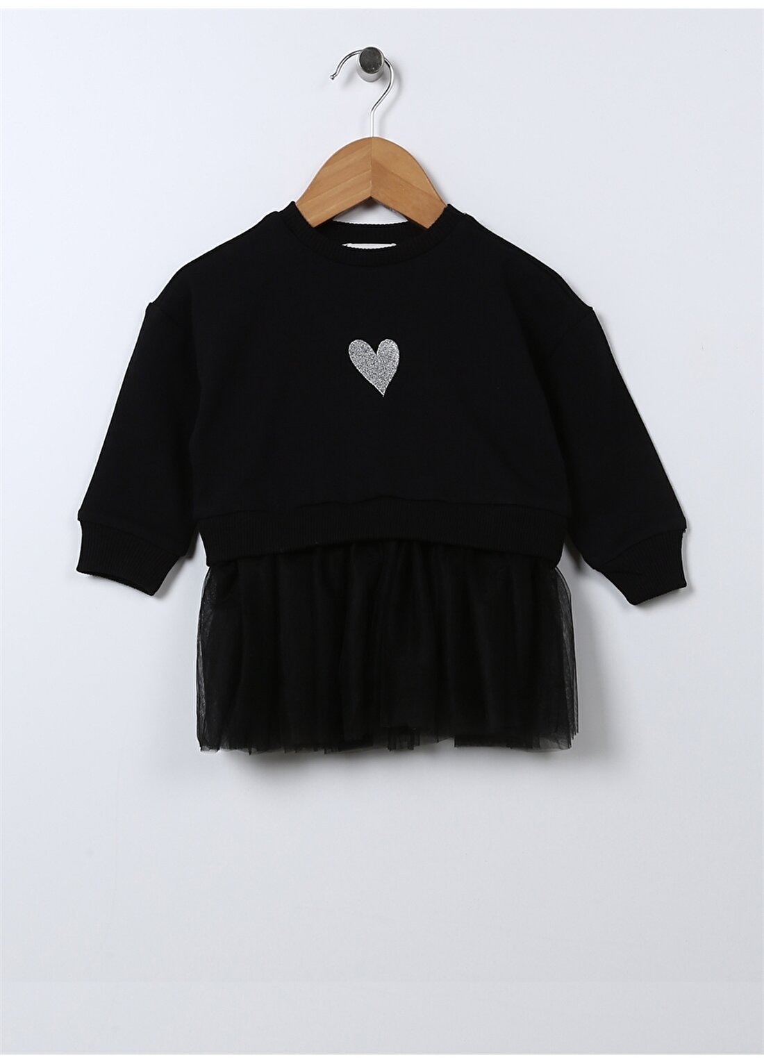 Mammaramma Nakışlı Siyah Bebek Elbise 22FWG-45