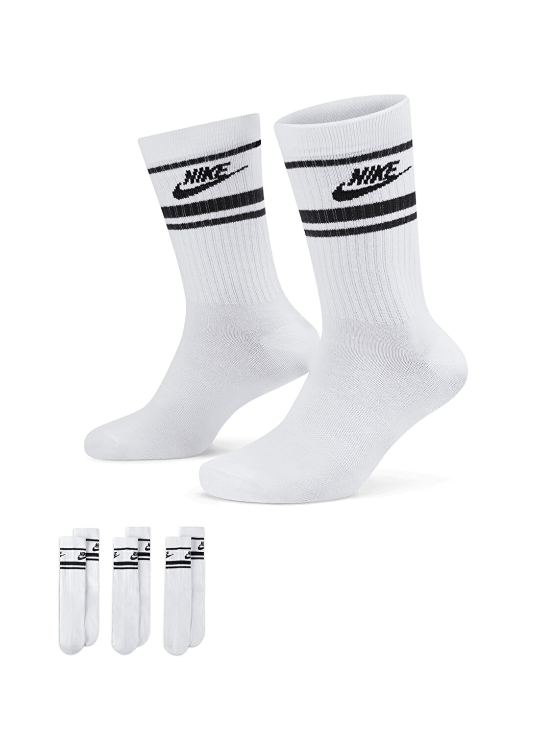 Nike Beyaz Unisex Çorap DX5089 103 U NK NSW EVERYDAY ESSENT
