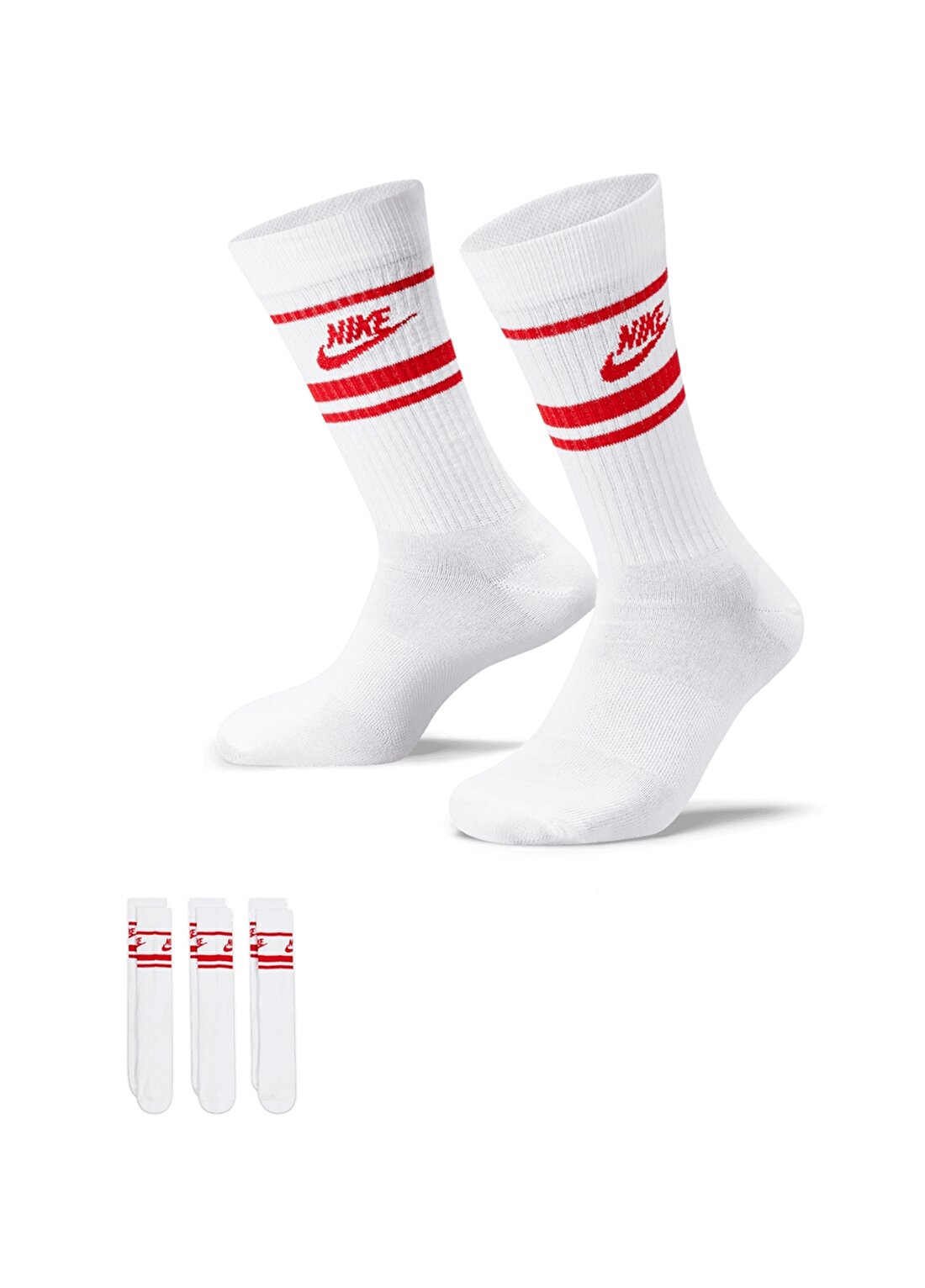 Nike Beyaz Unisex Çorap DX5089 102 U NK NSW EVERYDAY ESSENT