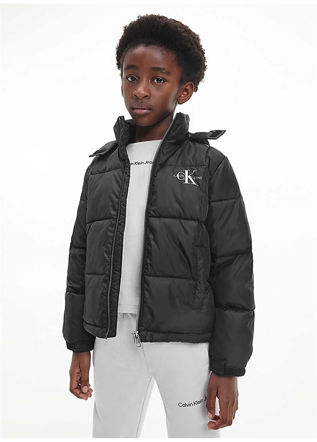 Calvin Klein Siyah Çocuk Mont IG0IG01549