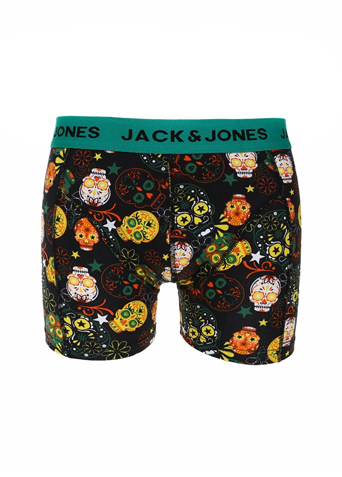 Jack & Jones Yeşil Erkek Boxer 12225098_JACSPACE SKULLS TRUNK TRY
