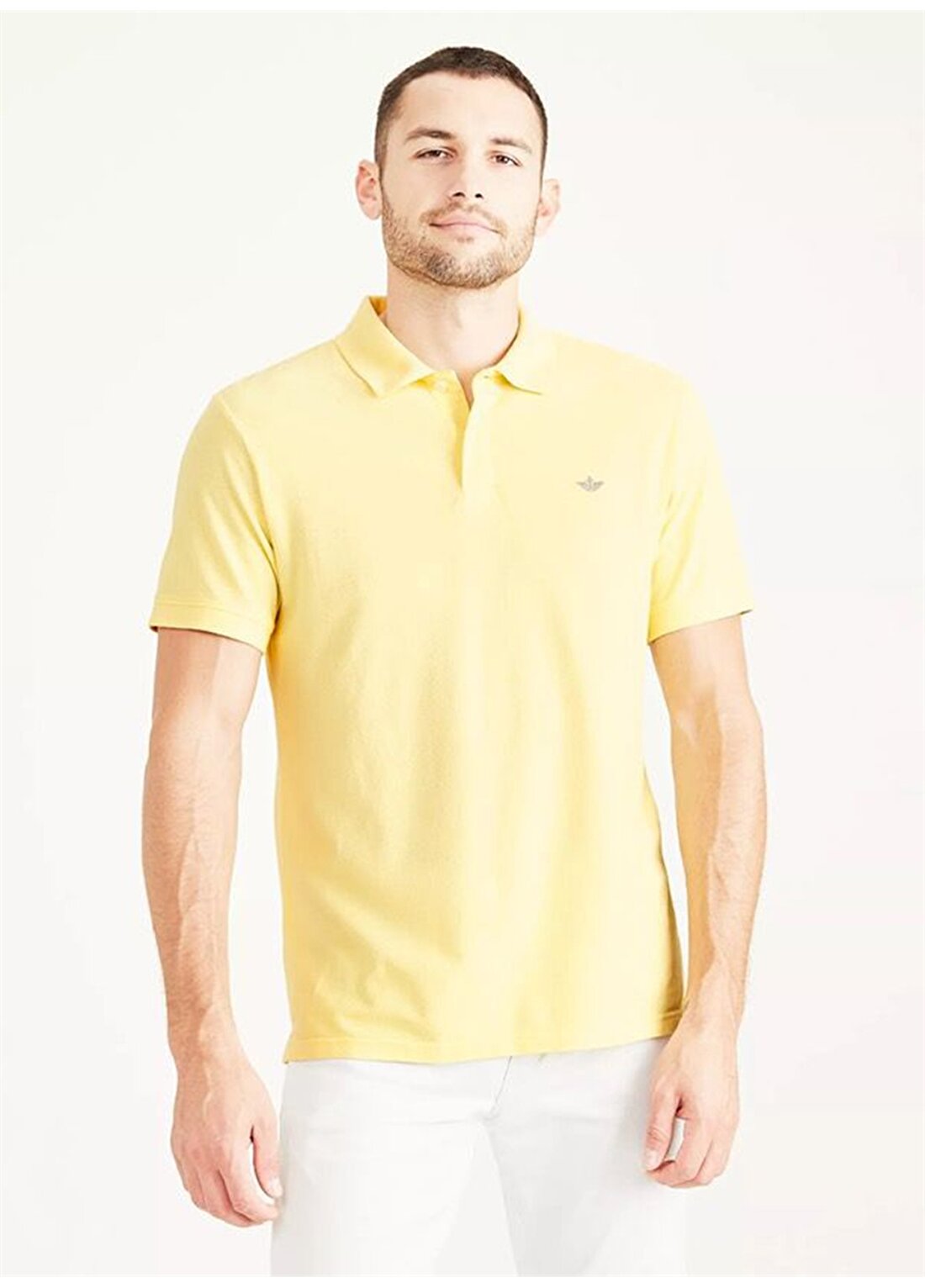 Dockers Slim Fit Sarı Erkek Rib Collar Polo T-Shirt A1159-0031
