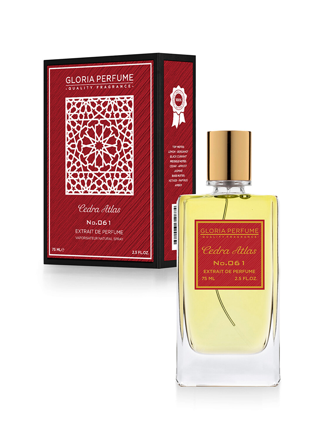 Gloria Perfume No:061 Cedra Atlas 75 ml Edp Unisex Parfüm