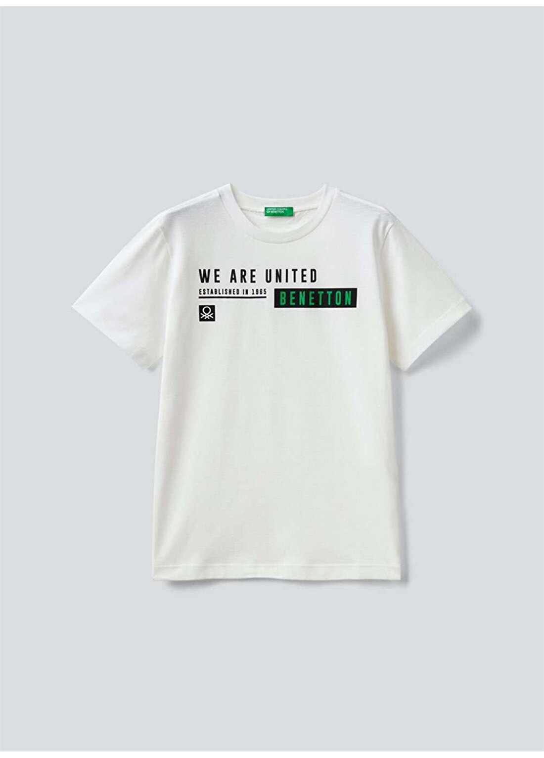 Benetton Krem Erkek Çocuk T-Shirt 3I1XC105T 074