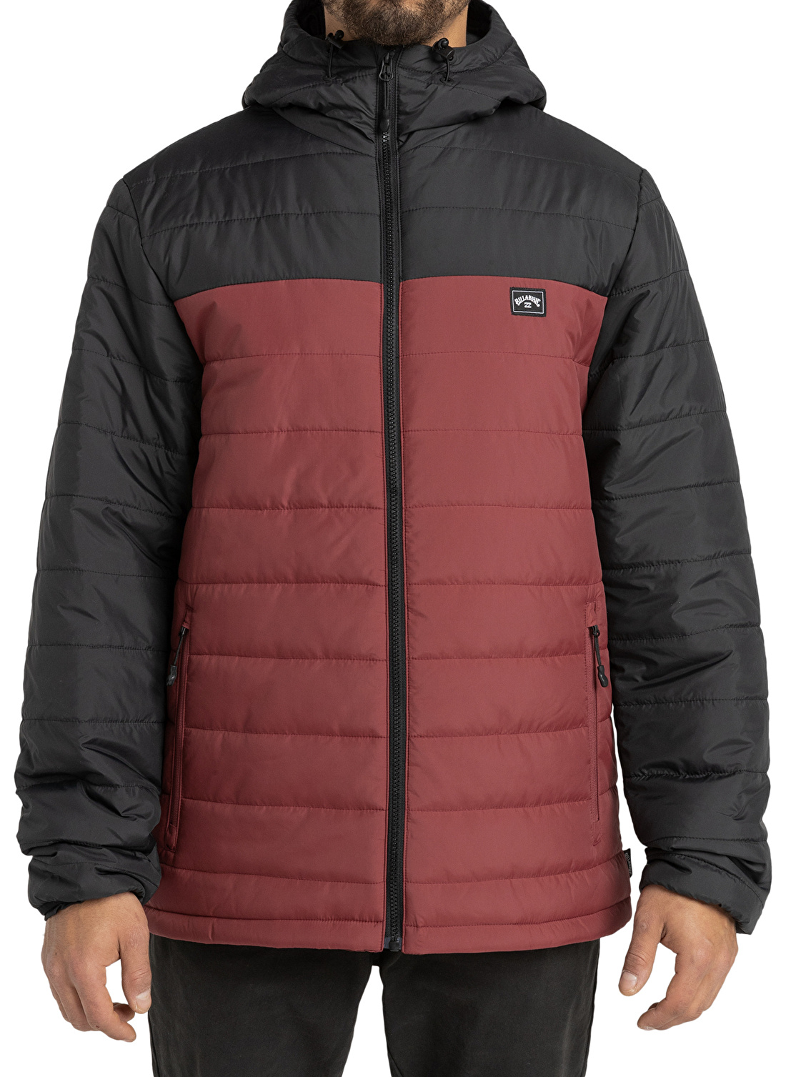 Billabong Kırmızı Erkek Kapüşonlu   Ceket F1JK36 SURF CHECK PUFFER