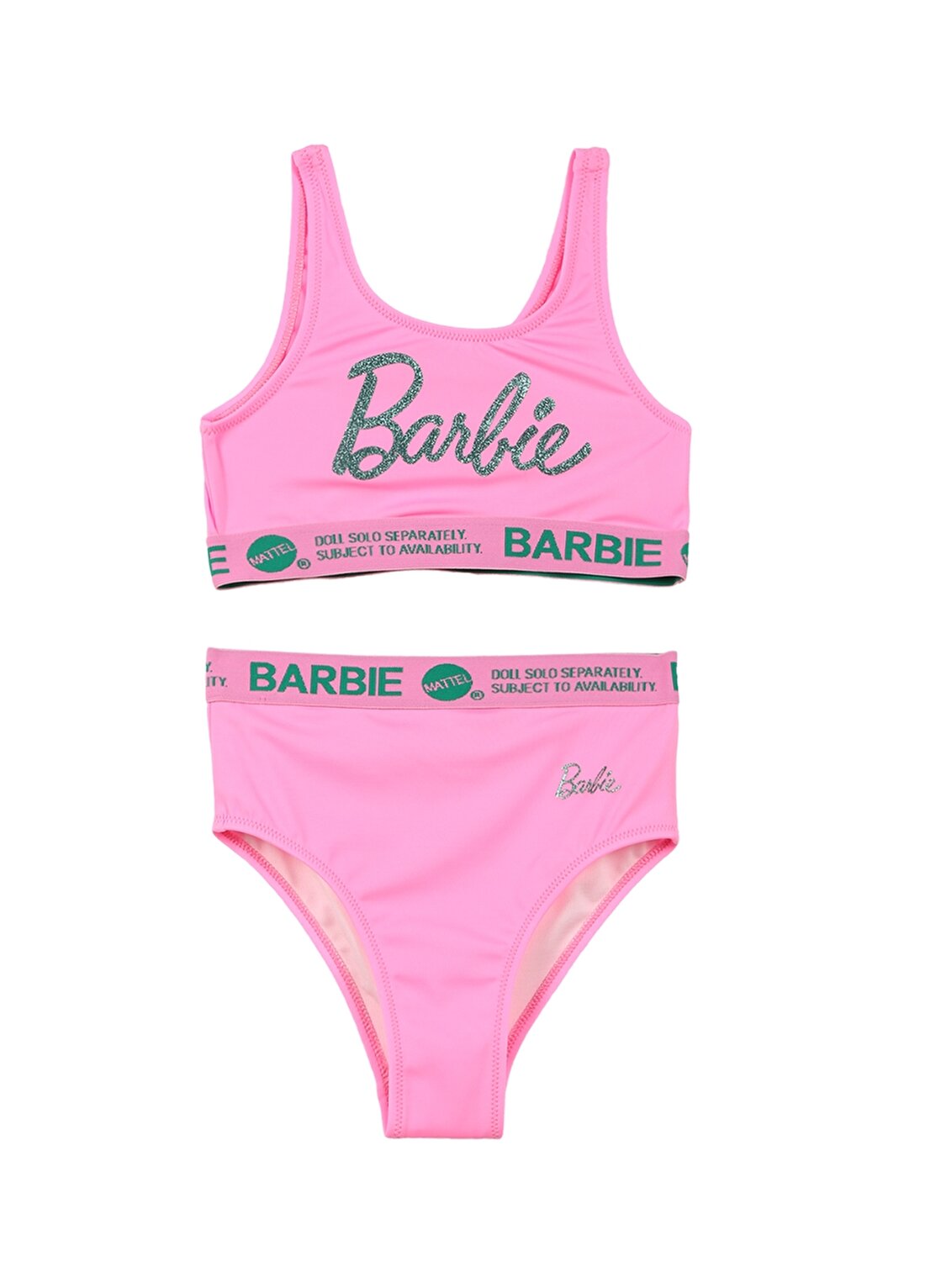 Barbie Pembe Kız Çocuk Bikini Takım 23BB-08