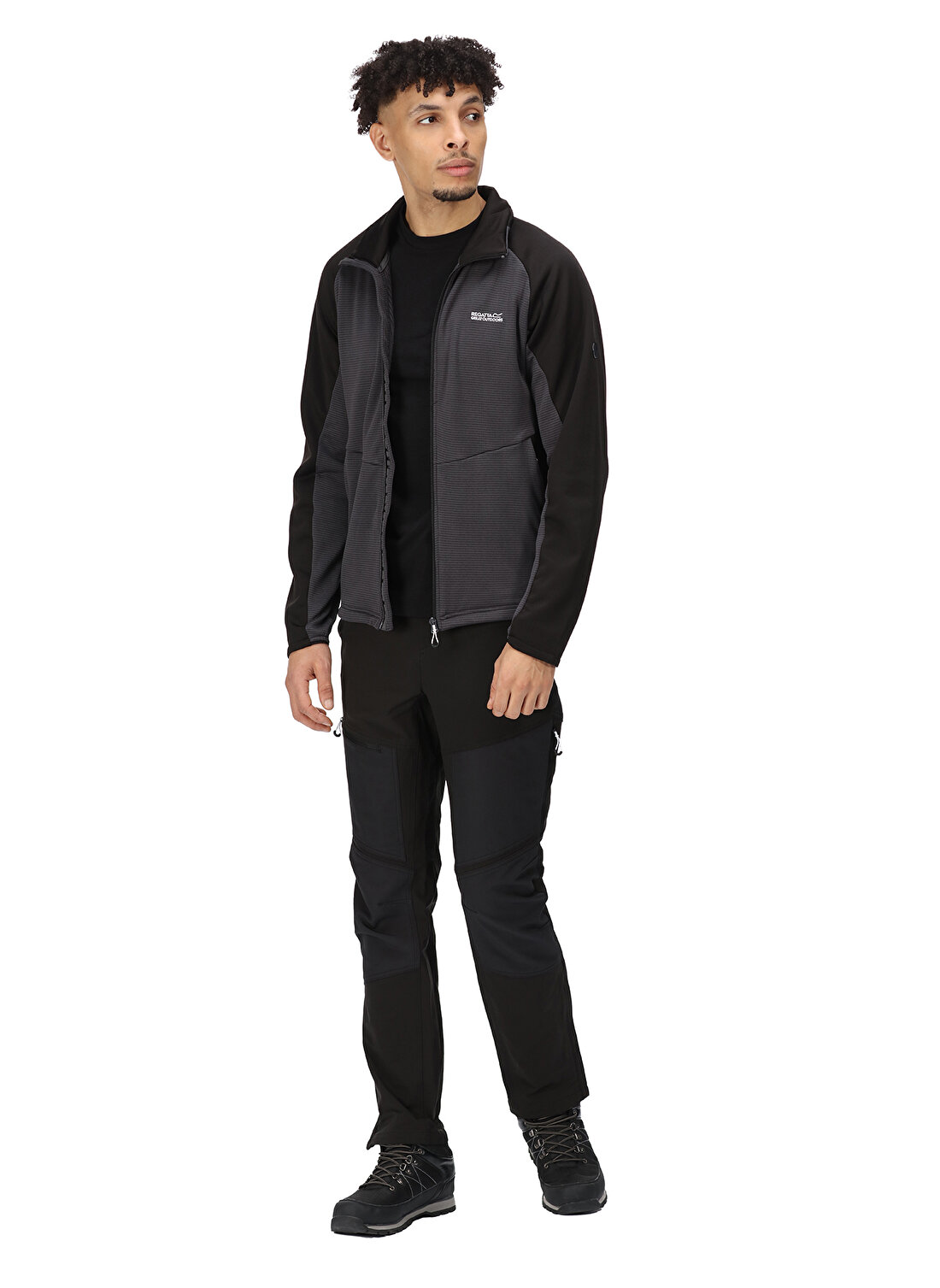 Regatta Gri Erkek Zip Ceket RMA519 Highton Wnt FZIII Zip Ceket