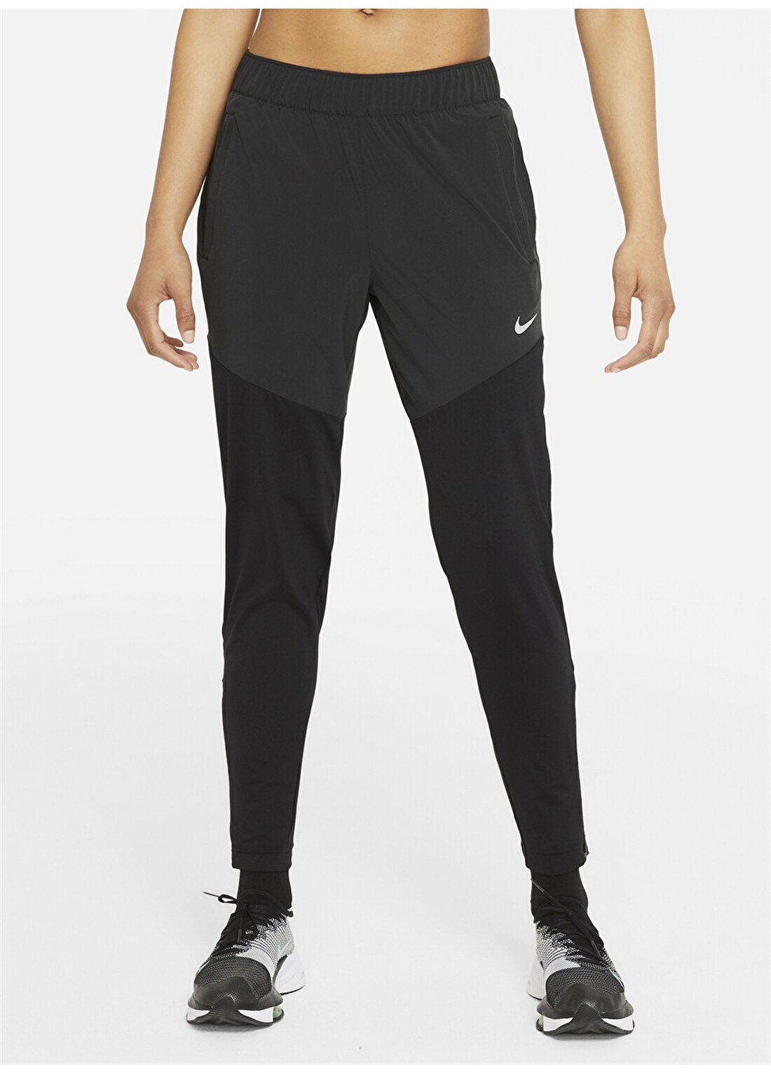 Nike Standart Siyah - Gri - Gümüş Kadın Eşofman Altı DH6975-010 W NK DF ESSENTIAL PANT
