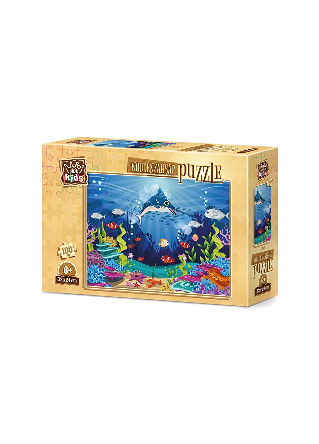 Art Puzzle 5902 Okyanus Trafiği - 100 Parça Ahşap Puzzel