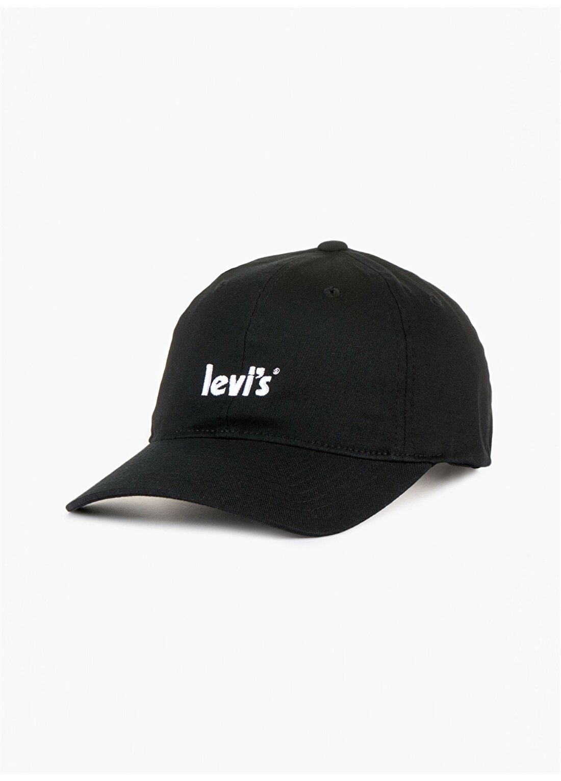 Levis Siyah Erkek Şapka POSTER LOGO FLEXFIT CAP