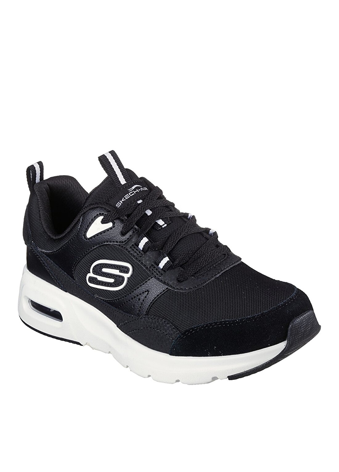 Skechers Siyah - Beyaz Kadın Lifestyle Ayakkabı 149947 BKW SKECH-AIR COURT