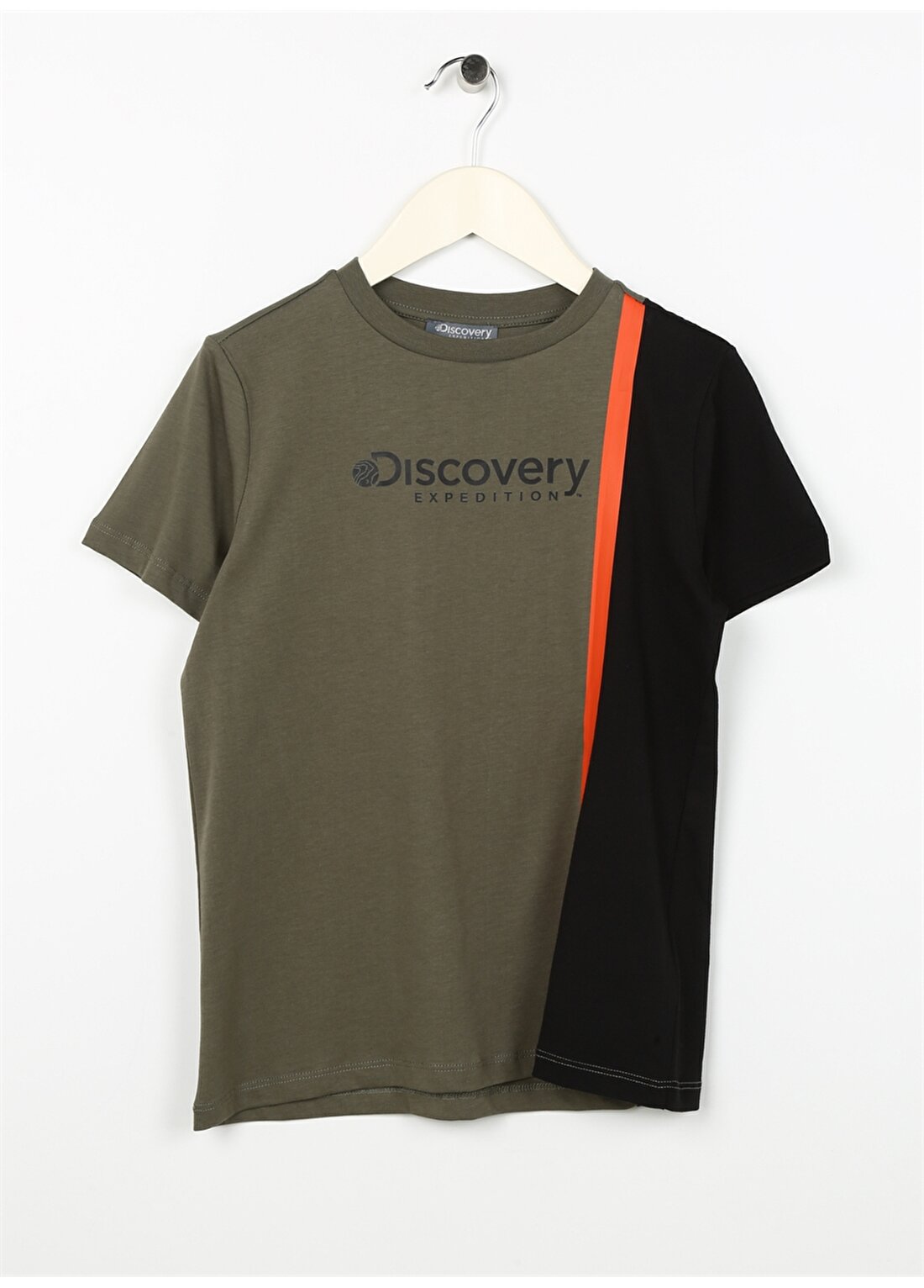 Discovery Expedition Baskılı Siyah - Haki Erkek Çocuk T-Shirt JUNO BOY
