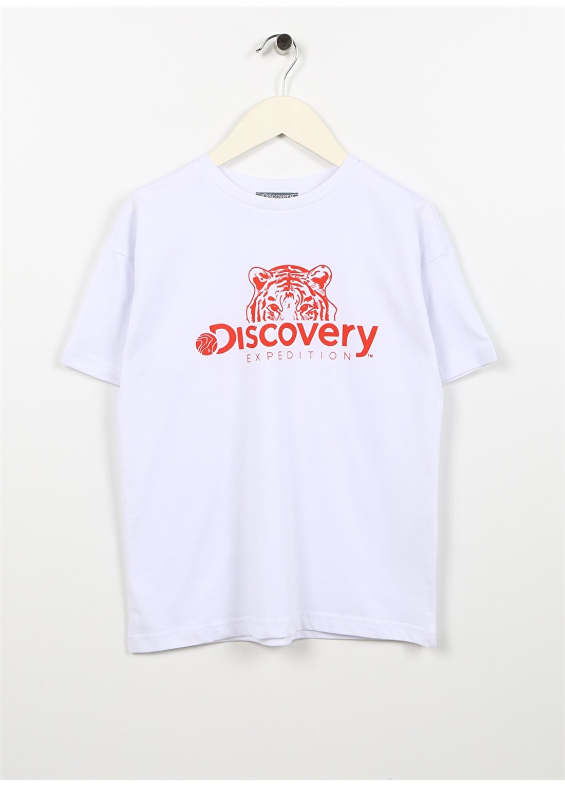 Discovery Expedition Beyaz Kız Çocuk Bisiklet Yaka Baskılı T-Shirt PERU GIRL