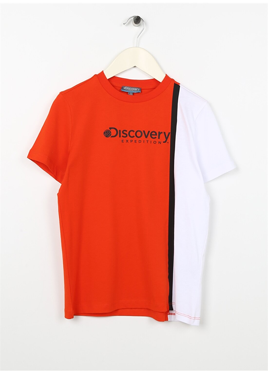 Discovery Expedition Baskılı Beyaz - Turuncu Erkek Çocuk T-Shirt JUNO BOY