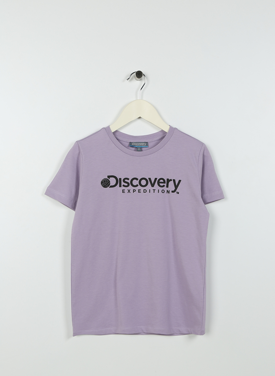 Discovery Expedition Lila Kız Çocuk Bisiklet Yaka Kısa Kollu Baskılı T-Shirt ROGERS GIRL  