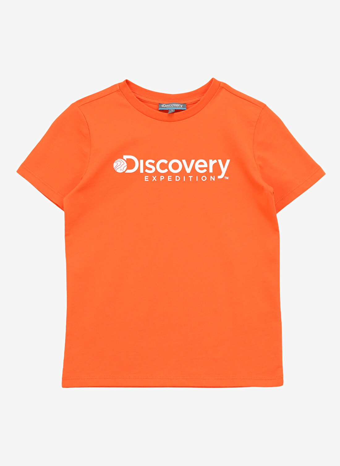 Discovery Expedition Turuncu Erkek Çocuk Bisiklet Yaka Baskılı T-Shirt ROGERS BOY 